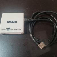 Lettore di schede/Card reader 28in1 DIKOM+HUB USB