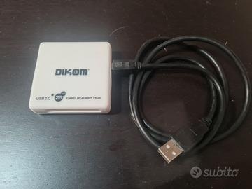 Lettore di schede/Card reader 28in1 DIKOM+HUB USB