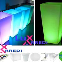 Vaso luminoso 76cm LED batteria telecomando
