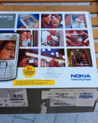scatola Nokia N70 originale con cuffie