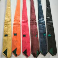 6 Cravatte tinta unita manifattura seta italiana