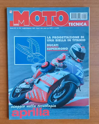 ducati supermono aprilia moto tecnica 1993