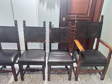 Sedie antiche in legno