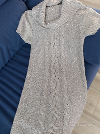 Vestito lungo a maglione metà manica