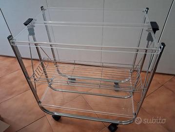 Carrello pieghevole in plexiglass 