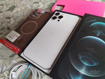 Iphone 12 pro max argento 256 giga. con scatola 