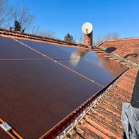 Fotovoltaico/operatore su fune/ manutenzione