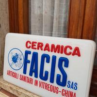 INSEGNA PUBBLICITARIA VINTAGE IN PLEXIGLASS