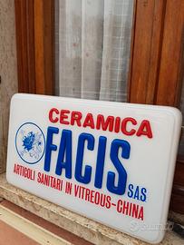 INSEGNA PUBBLICITARIA VINTAGE IN PLEXIGLASS