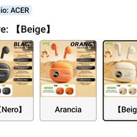 cuffie auricolari wireless Acer 2025.