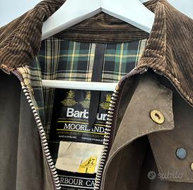 BARBOUR Moorland C38/M Giacca Verde oliva Raro '88