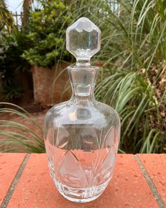 Bottiglia decanter vintage in cristallo al piombo