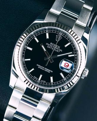 Rolex DJ 36 nero roulette 116234 like new 2007 RRR