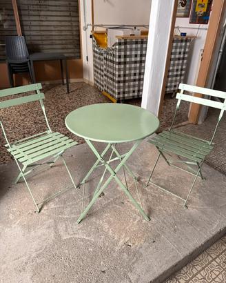 Set Tavolino e sedie pieghevole