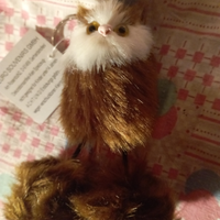 Portachiavi gatto con zampine pon pon