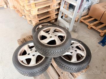 Gomme 4 stagioni 185/55 R15 con cerchi Peugeot 206