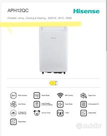 Climatizzatore Hisense APH12QC caldo/freddo