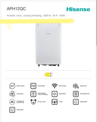 Climatizzatore Hisense APH12QC caldo/freddo