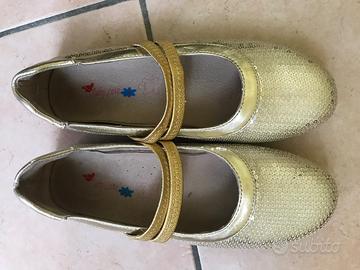 Scarpe bambina oro