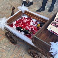 CARRETTO in legno- aperitivo matrimonio, addobbato