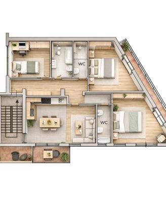 Orta Frattaminore 2P 130 mq con Terrazzo e Box