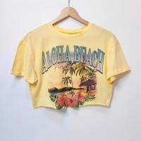 T-shirt crop top "Aloha Beach" XS/S