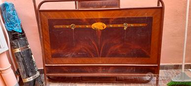 Sponde antico letto matrimoniale in ferro battuto