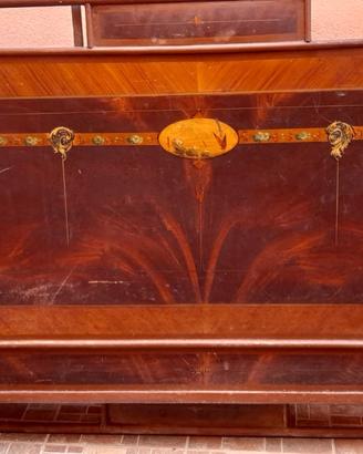Sponde antico letto matrimoniale in ferro battuto
