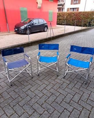 Seggiole da campeggio in alluminio 