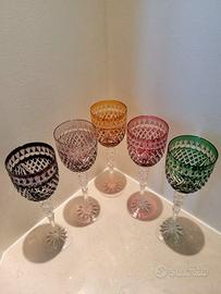 Bicchiere vino/acqua trasparente set 5 pezzi-