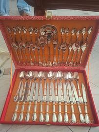 Set posate da 12 placcato argento