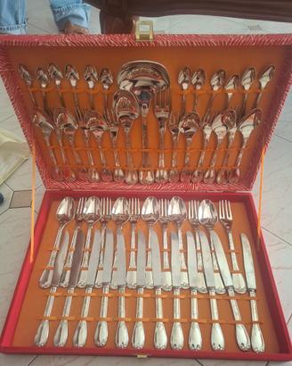 Set posate da 12 placcato argento