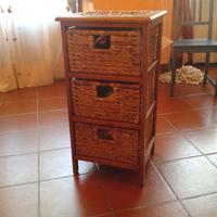 Cassettiera impagliata