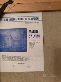 Mario Salvini 50x70 cm con certificato d'epoca