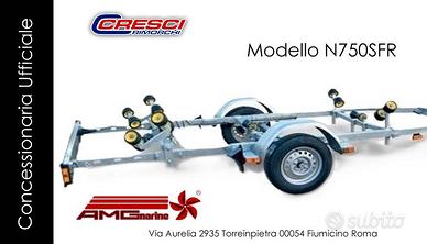 Rimorchio Cresci N750BSFR AMG Marine