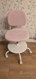 Sedia Scrivania Per Bambini IKEA VIMUND Rosa - Reg
