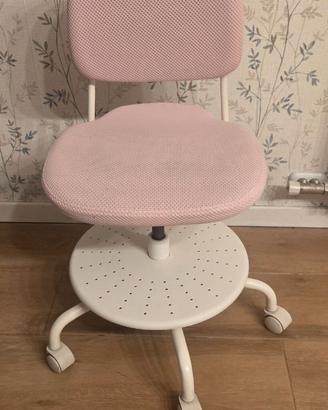 Sedia Scrivania Per Bambini IKEA VIMUND Rosa - Reg