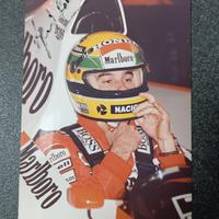  Autografo originale Ayrton Senna