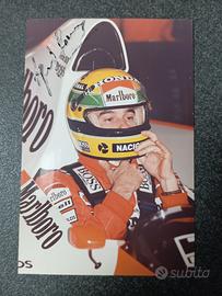  Autografo originale Ayrton Senna