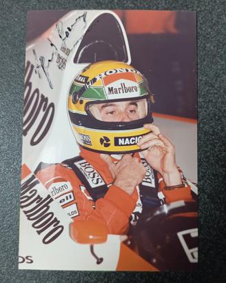  Autografo originale Ayrton Senna