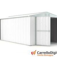 Box garage auto in Acciaio 327x611cm 19mq bianco