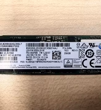 ssd samsung pm981 256gb nvme m.2 2280 NO SATA 