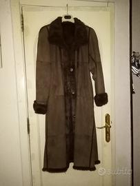 cappotto lungo donna in renna e Lapin 