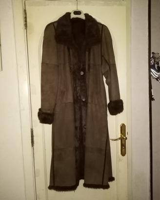 cappotto lungo donna in renna e Lapin 