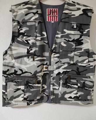 gilet mimetico sportivo uomo-ragazzo 
