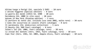DVD usati da collezione (lista 4)