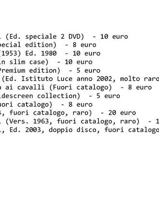 DVD usati da collezione (lista 4)