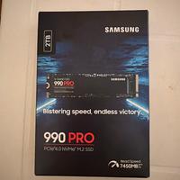 Samsung 990 PRO 2TB NVMe – NUOVO SIGILLATO