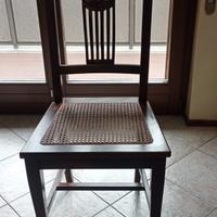 Sedie antiche in legno impagliate