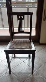 Sedie antiche in legno impagliate